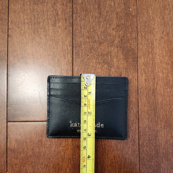 Kate Spade Staci slim black leather card holder - Picture 7 of 7